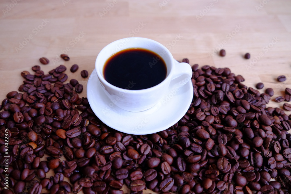 coffee bean and coffee cub
coffee bean and coffee cub
