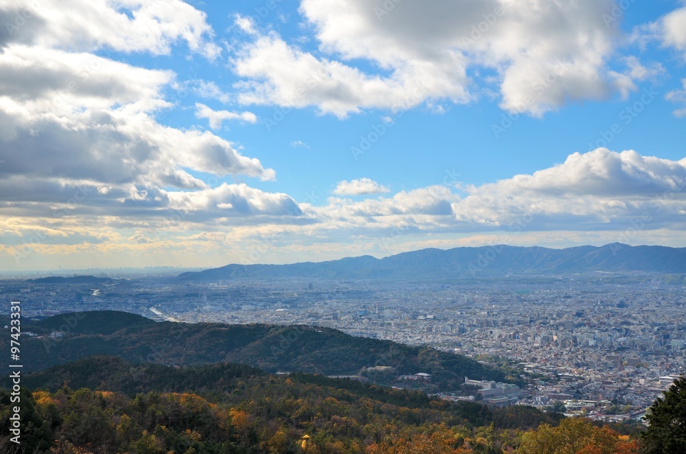 京都　大文字山からの景色