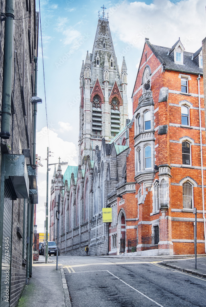 Fototapeta premium historyczne centrum Dublina, John's Lane Church