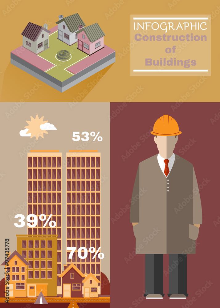 Building Construction Infographics Building Construction Infographics