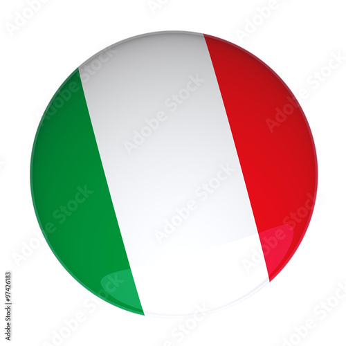 Free Download 3D Rendering of a Badge with the Italian Flag - GFXLoad