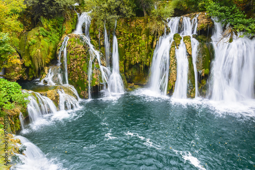 Waterfalls of Martin Brod on Una national park  Bosnia and Herzegovina