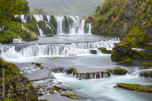 Waterfall of Strbacki Buk on Una river in Bosnia and Herzegovina
