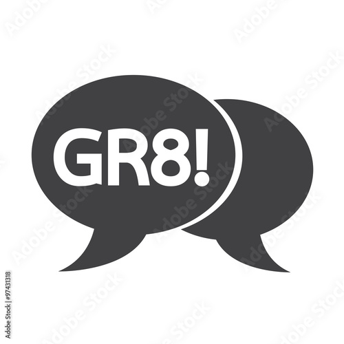internet acronym chat bubble illustration