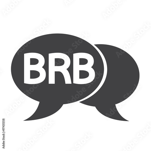 internet acronym chat bubble illustration