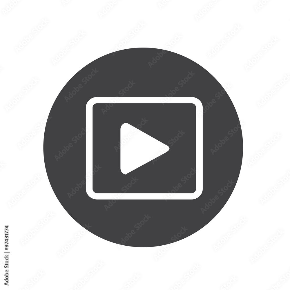 play button icon design Illustration play button icon design Illustration
