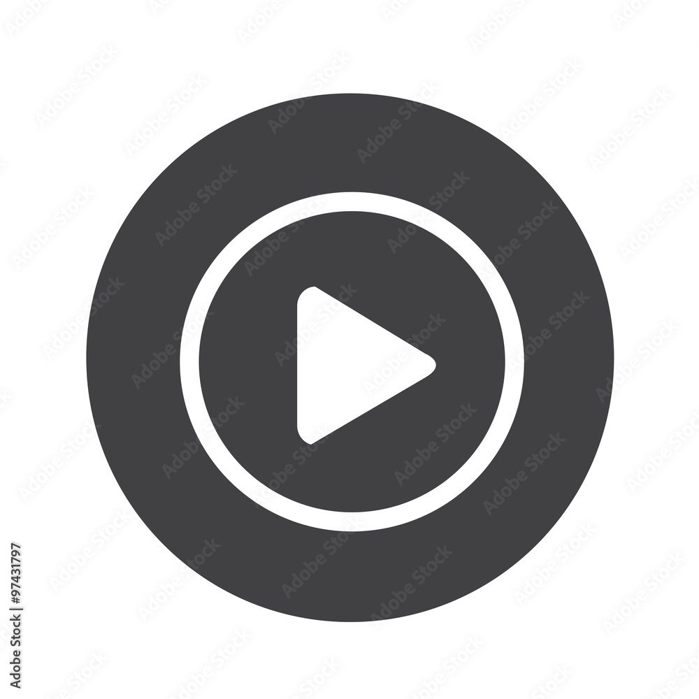 play button icon design Illustration play button icon design Illustration
