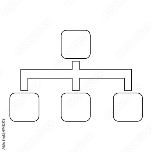 Tree Structure Icon Illustration