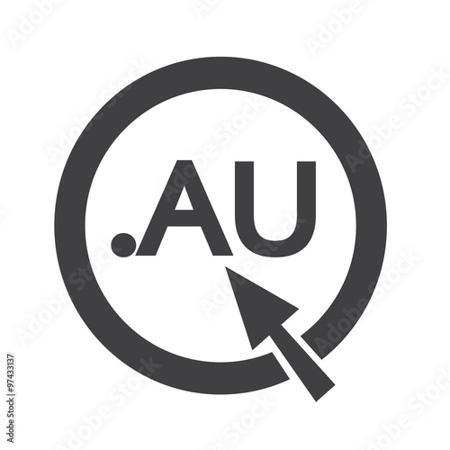 Australia Domain dot AU sign icon Illustration