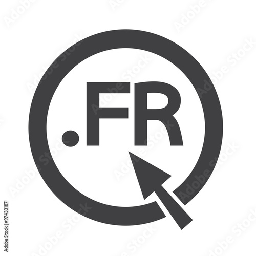 Free Download France Domain dot FR sign icon Illustration - GFXLoad