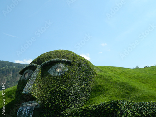 Swarovski green man of legend near Innsbruck, Austria.