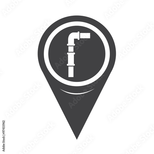 Map Pin Pointer pipes icon