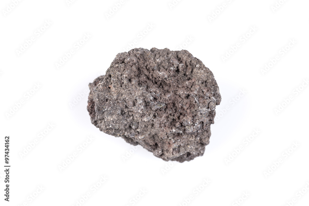 Obraz premium Volcanic stones on a white background