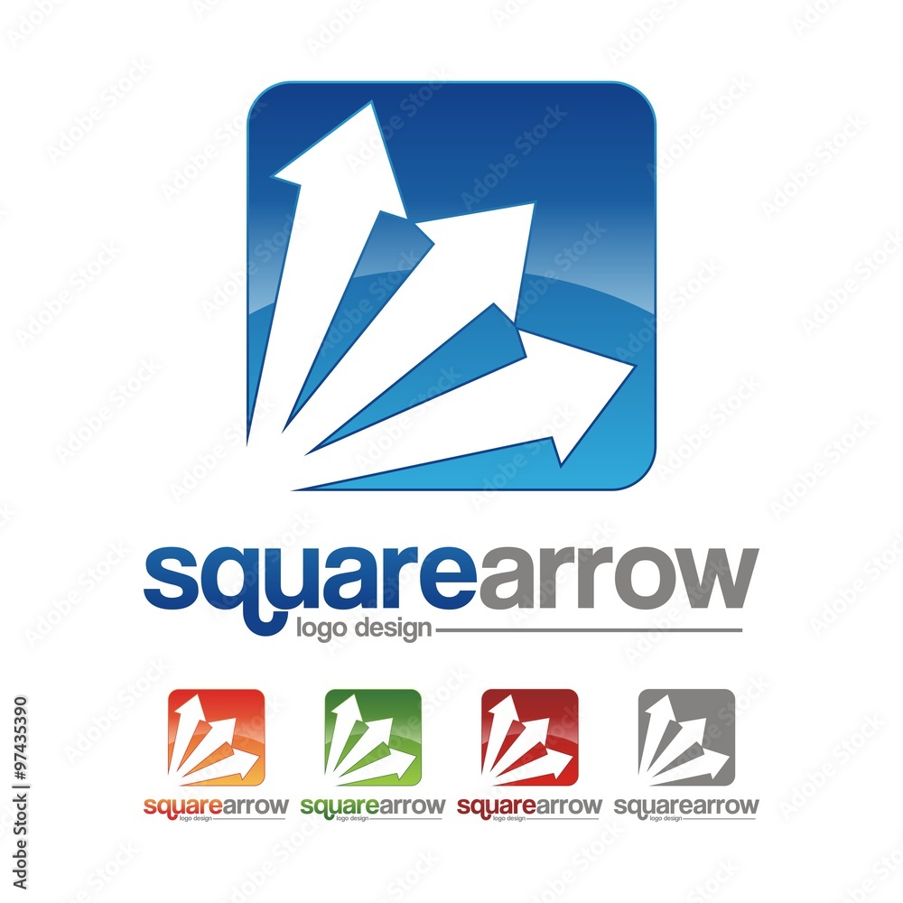 Square Arrow Business Logo Icon Square Arrow Business Logo Icon