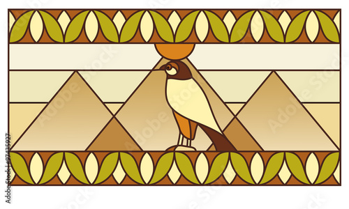 Ornament with Egyptian symbols