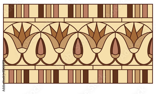 Lotus in the ancient Egyptian ornament
