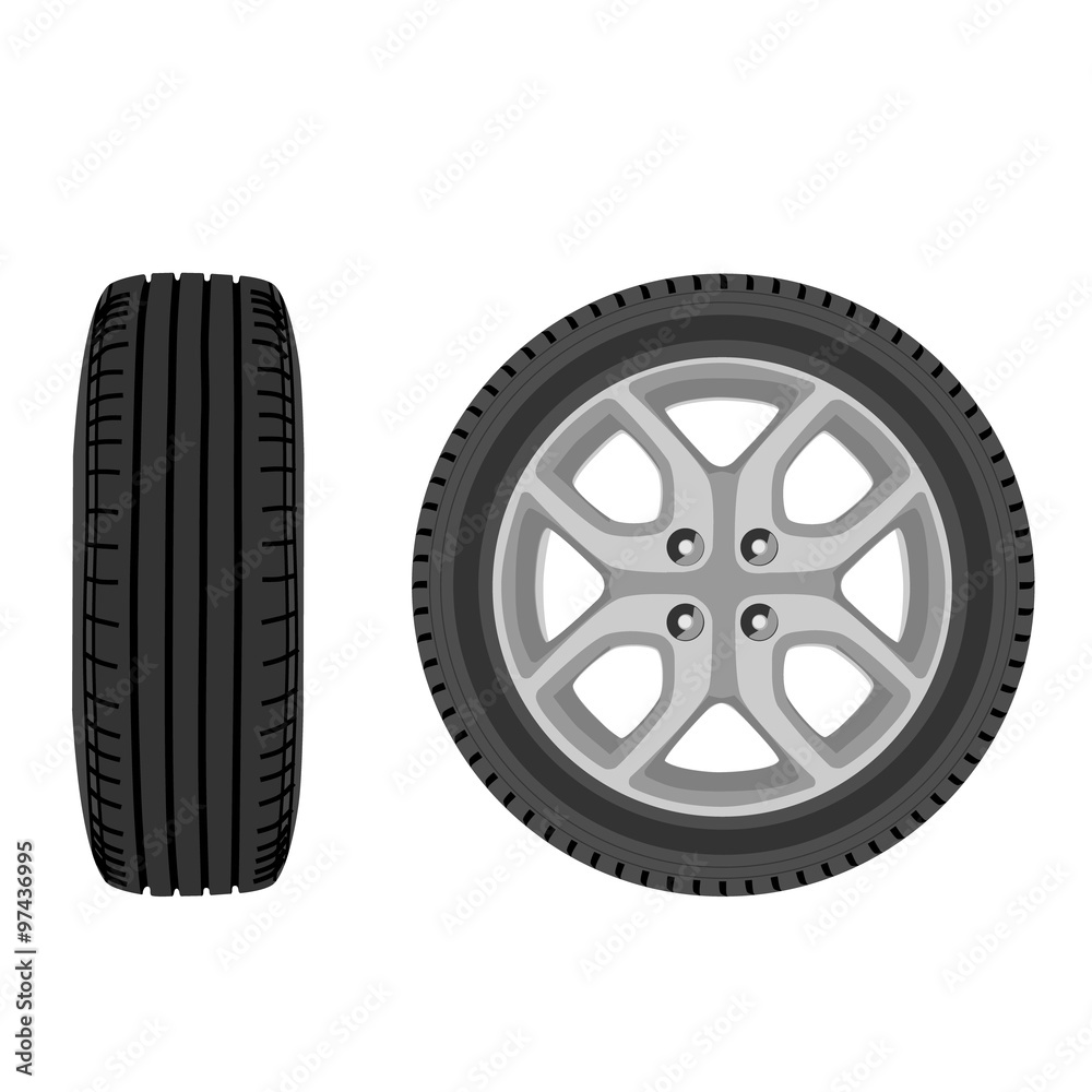Obraz premium Car wheel
