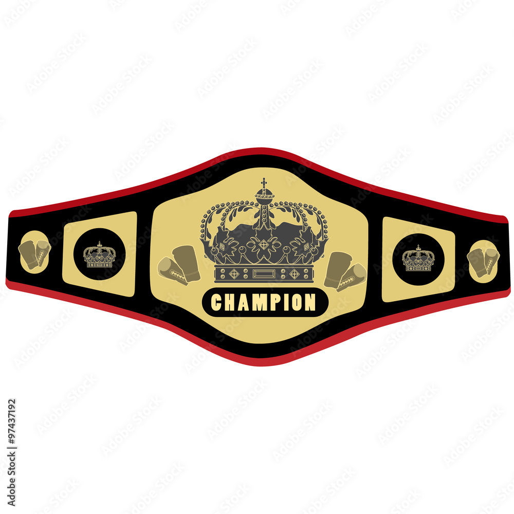 Boxing belt Stock Vector Adobe Stock