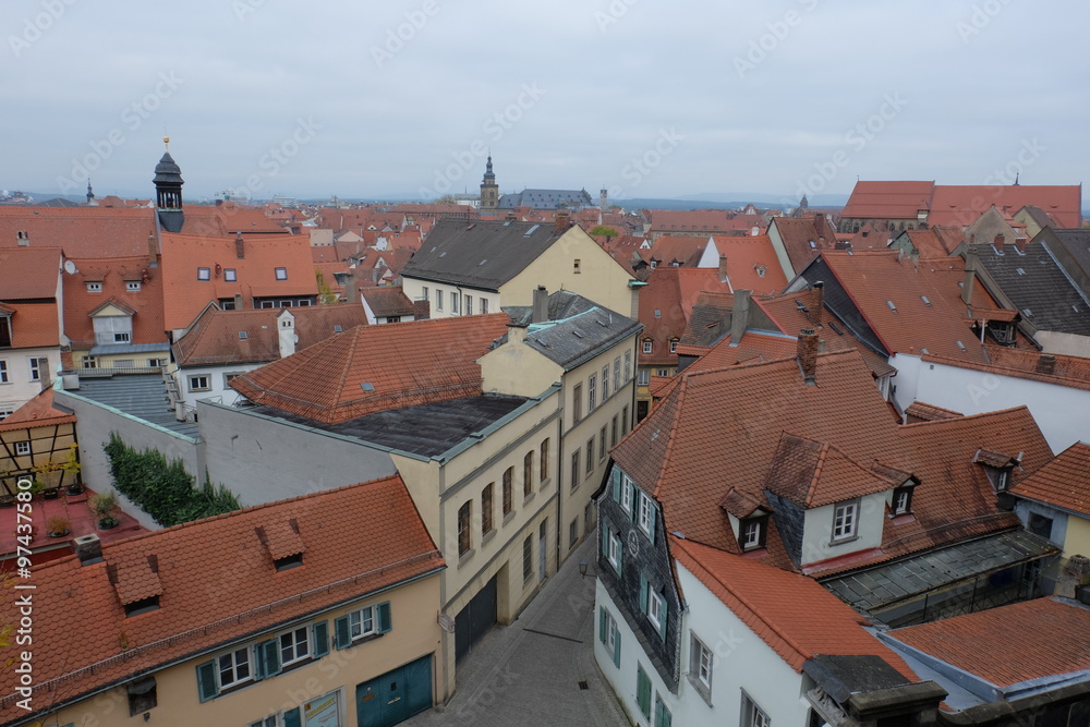 Obraz premium historische Altstadt von Bamberg, Oberfranken, Bayern, Deutschla