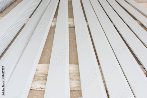 White wooden for construction