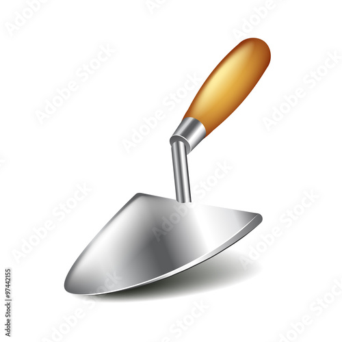 Trowel isolated on white vector