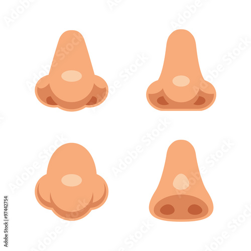 Cartoon noses set