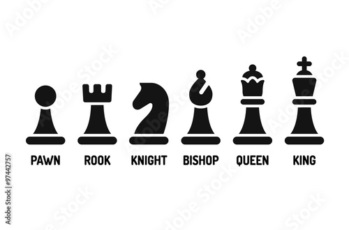 Chess icons set