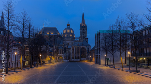 The Dom in Aachen, Germany, a World Heritage Site build by Charlemagne