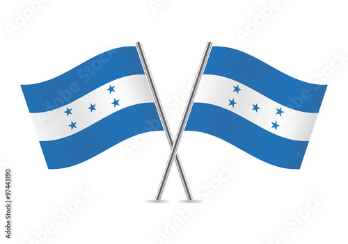 Free Download Honduras flags. Vector illustration. - GFXLoad