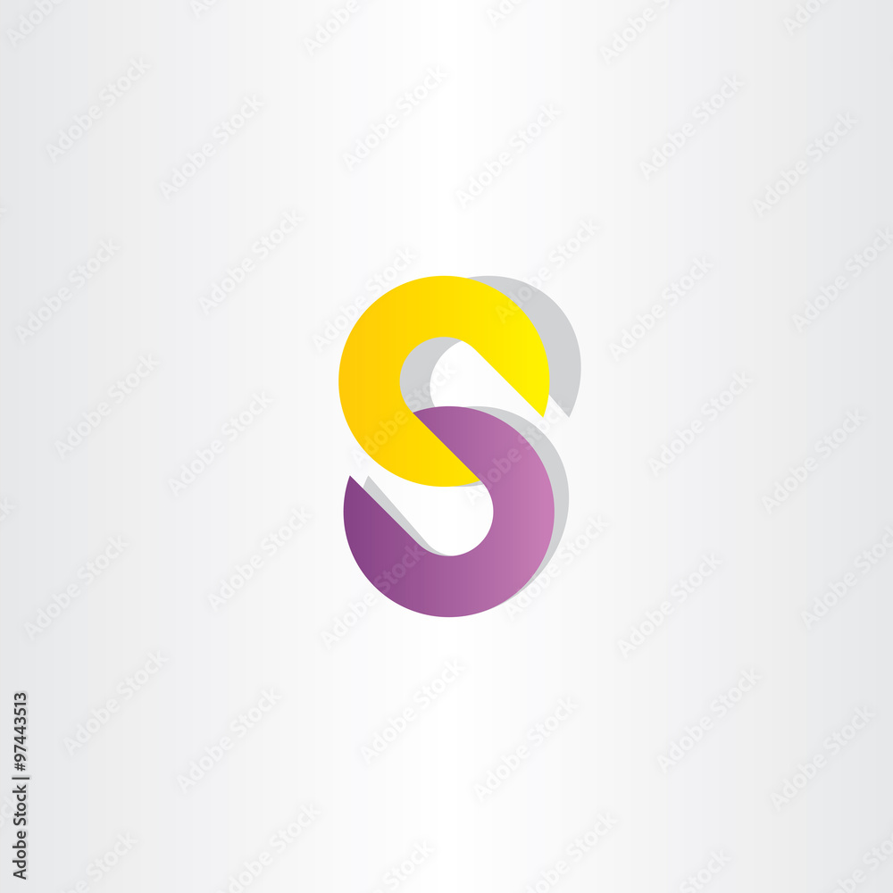 chain letter s logo vector