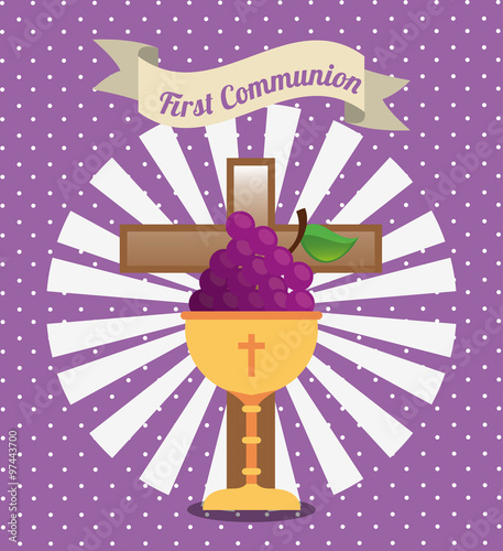 first communion card design 