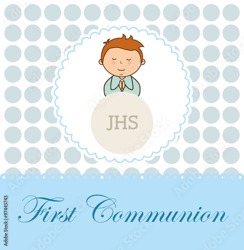 first communion card design 