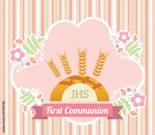 first communion card design 