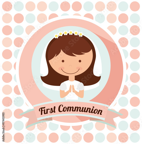 first communion card design 