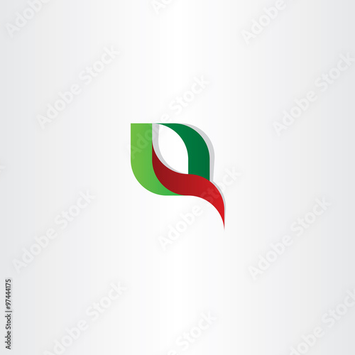 Free Download q letter logo red green icon vector - GFXLoad