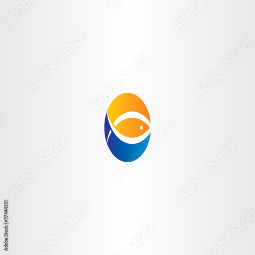 water wave fish and sun vector logo icon Free Download water wave fish and sun vector logo icon - GFXLoad