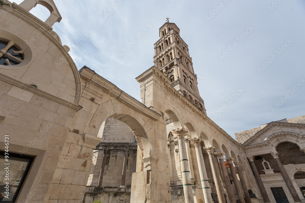 UNESCO world heritage site in Split, Dalmatia, Croatia