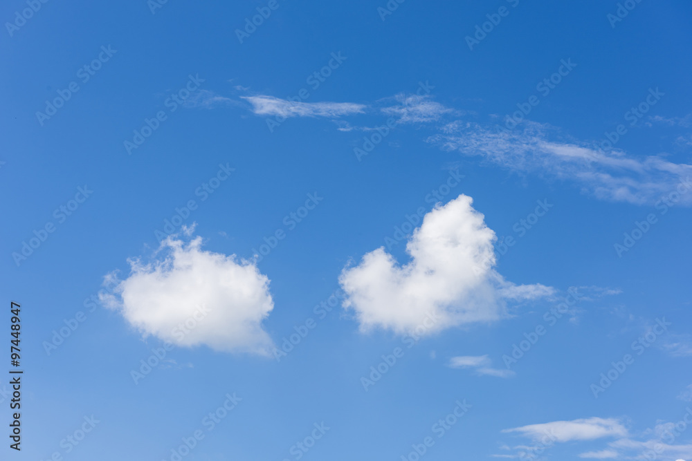 blue sky with cloud