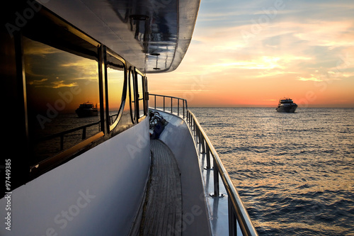 Boat At The Sunset. Red sea, Egypt. © frantisek hojdysz