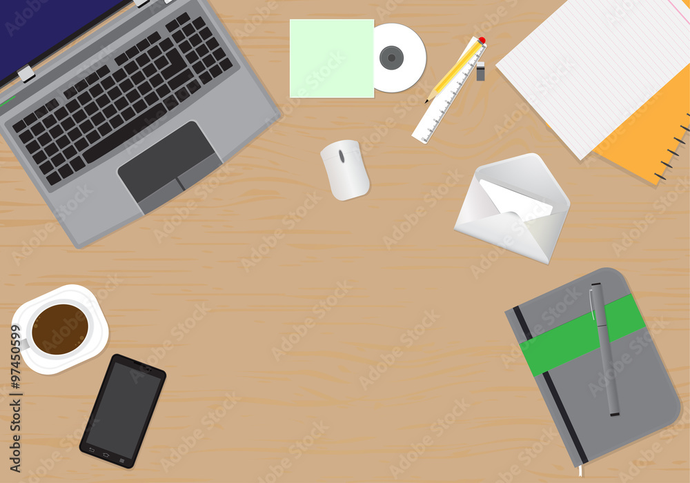 vector design illustration of modern business office vector design illustration of modern business office