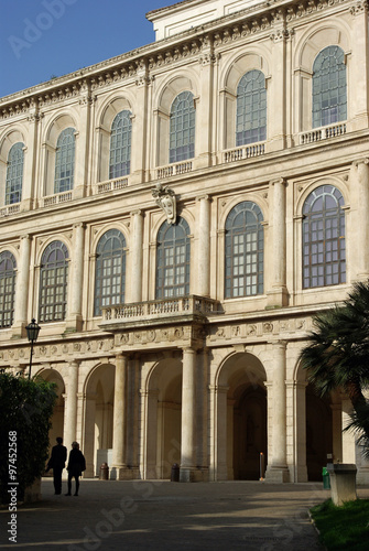 Rome, façade du palazzo Barberini, Italie
