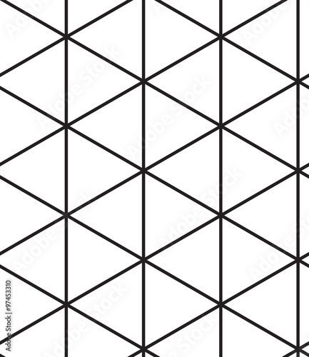 Vector seamless pattern. Modern linear geometric texture
