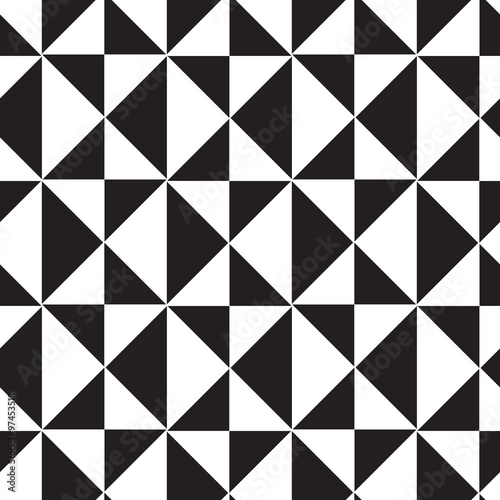 Vector seamless pattern. Modern geometric texture, triangles abs
