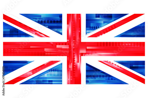 brytyjska flaga wektor