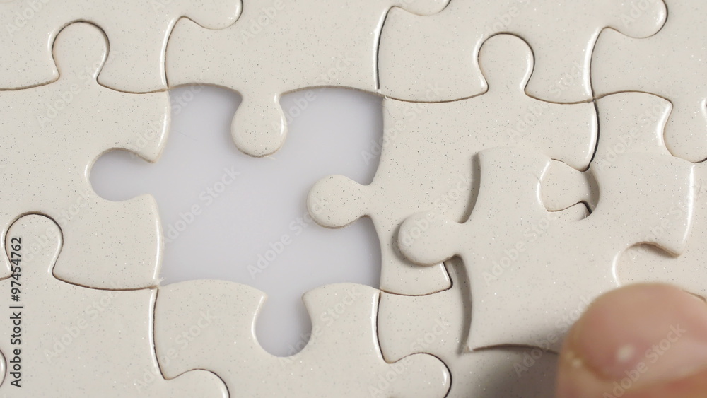 Final puzzle. Puzzle piece coming down into it's place. Business concept for key completion for business success. 4K UHD.
Final puzzle. Puzzle piece coming down into it's place. Business concept for key completion for business success. 4K UHD.