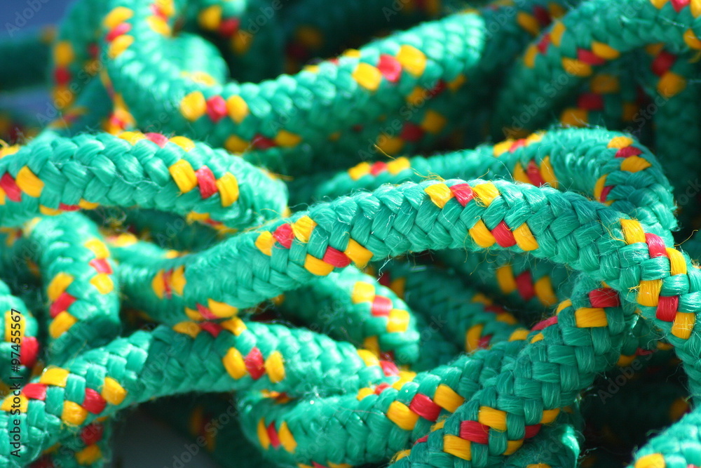 Green rope background Green rope background