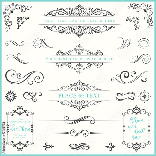 Ornate Frames and Scroll Elements