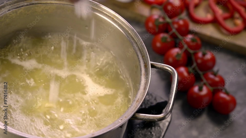 preparing a sauce for pasta in Italian style preparing a sauce for pasta in Italian style