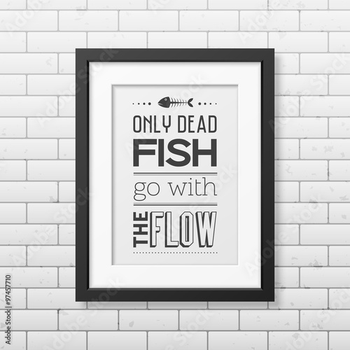 Quote typographical Background in the black frame 