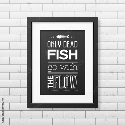Quote typographical Background in the black frame 
